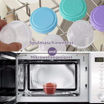 12 malých mraziacich nádob, 120 ml, s viečkami, nepriepustné skladovacie nádoby s odmerkou, bez BPA,