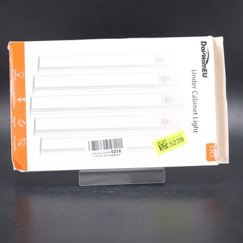 Daphomeu 5 kusov dobíjacích svetiel pod skrinky do kuchyne, LED, 1500mAh stmievateľné nočné svetlo s