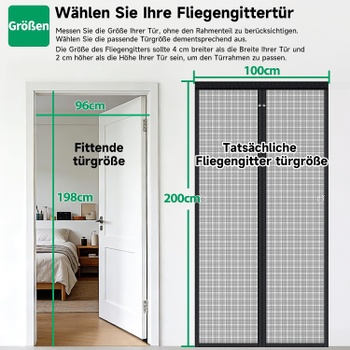 Sieť proti hmyzu HOFUDON magnetická 100x200cm