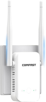 WiFi opakovač COMFAST biely 2 antény 2,4 GHz