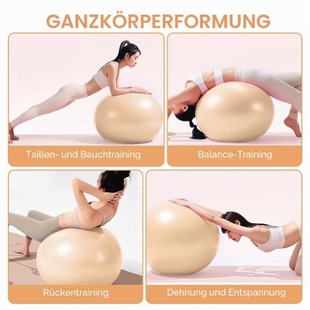 Flintronic Gymnastický míč, 55 a 65 cm, Ultra silný nevýbušný míč na jógu s nafukovací pumpou,