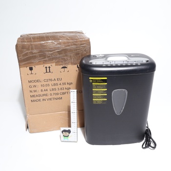 Skartovačka Amazon Basics čierna