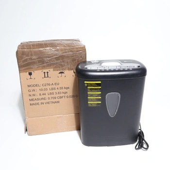 Skartovačka Amazon Basics černá