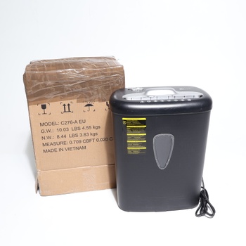 Skartovačka Amazon Basics čierna