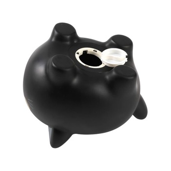 I-TOTAL® - Zábavná dekorativní pokladnička/přihrádka na mince z robustního plastu (Černá kočka)