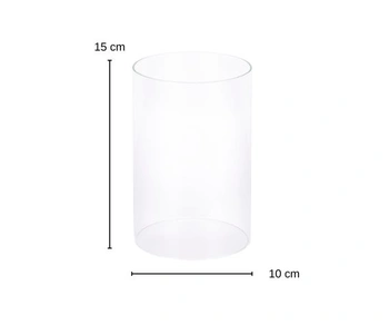 EDZARD Náhradní sklenice Mascha a bambus (V 15 cm, Ø 10 cm), průhledné sklo