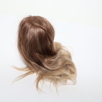 Stylingová hlava, hlava pro panenku z 80% pravých vlasů s blond vlasy, 24palcová tréninková hlava