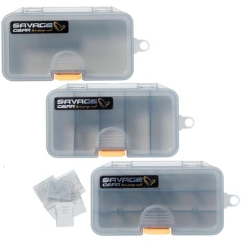 Savage Gear Kunstköderboxen 13,8 x7, 7x3, 1cm Lurebox Smoke…