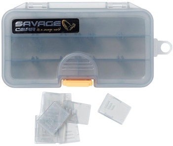 Savage Gear Kunstköderboxen 13,8 x7, 7x3, 1cm Lurebox Smoke Combi Kit - 3 Tackleboxes