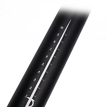 Hliníková sedlovka UPANBIKE pro horské kolo, černá, 350 mm, průměr 25,4/27,2/28,6/31,6 mm, tloušťka
