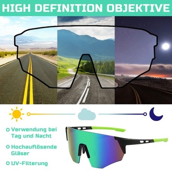 Brýle pro rychlé tempo, cyklistické brýle pro muže a ženy, sluneční brýle s ochranou UV400,