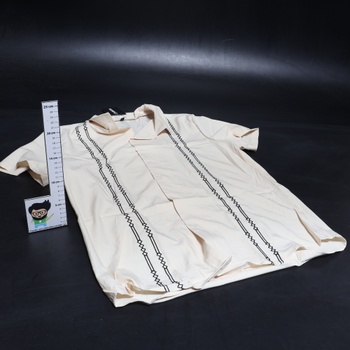 Pánske košele HMIYA s krátkym rukávom, letné, pánske tričko Guayabera s krátkym rukávom a gombíkmi,