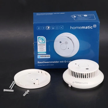 Homematic IP detektor dymu pre múdru domácnosť s Q-Label, detektor dymu upozorňuje lokálne