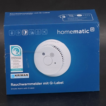 Homematic IP detektor dymu pre múdru domácnosť s Q-Label, detektor dymu upozorňuje lokálne
