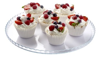 Stojan na torty Pasabahce 10345, stojan na muffiny, rada Patisserie, priehľadný okrúhly, 32,2 cm