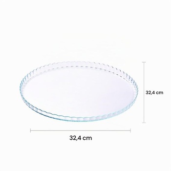 Stojan na torty Pasabahce 10345, stojan na muffiny, rada Patisserie, priehľadný okrúhly, 32,2 cm
