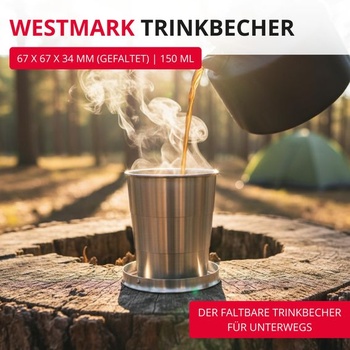 Westmark Revivo Drinking Cup – Praktický venkovní kempingový hrnek, ideální na teplé i studené