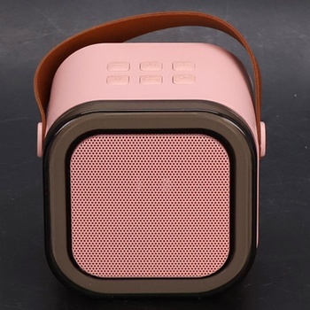 Karaoke automat s 2 bezdrôtovými mikrofónmi, prenosný Bluetooth 5.0 reproduktor s 360 ° zvukom, 5