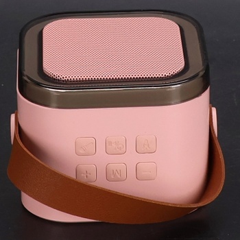 Karaoke automat s 2 bezdrôtovými mikrofónmi, prenosný Bluetooth 5.0 reproduktor s 360 ° zvukom, 5