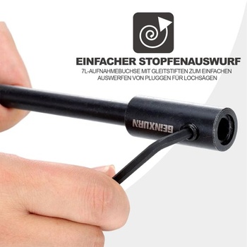 GEINXURN Predĺženie 270 mm pre dierové píly s aretačným mechanizmom, šesťhranným uťahovákom 3/8