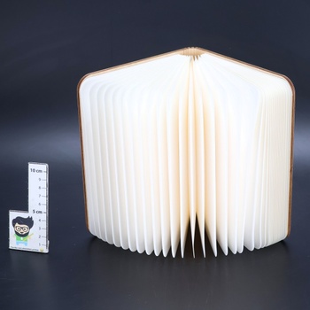 BONNYCO drevená knižná lampa so zmenou farby 16 farieb a časovačom LED knižná lampa darček pre ženy aj