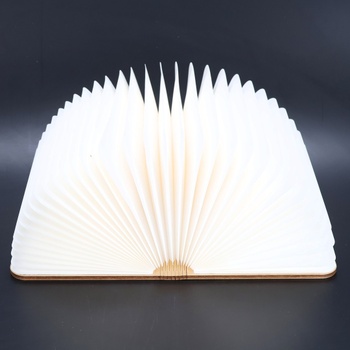 BONNYCO drevená knižná lampa so zmenou farby 16 farieb a časovačom LED knižná lampa darček pre ženy aj