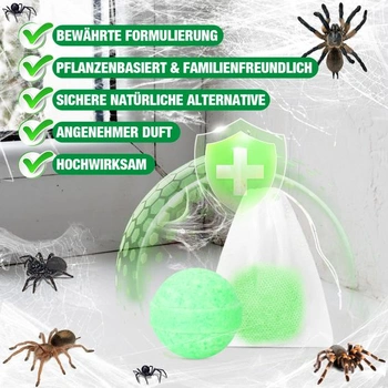 Odpudzovač pavúkov s prírodným mätovým olejom pre vnútorné aj vonkajšie použitie, odpudzuje pavúky a osy