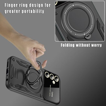 Puzdro na telefón UPLAI pre Samsung Galaxy A16 5G/4G, 360 ° stojan, držiak s magnetickým ochranným