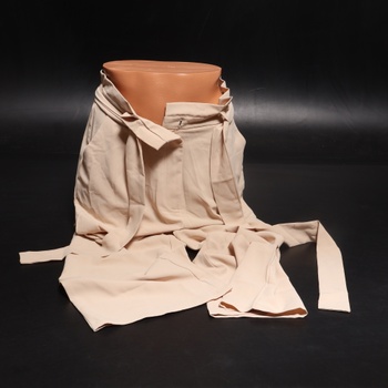 Odozli Paperbag nohavice Dámske elegantné nohavice s vysokým pásom, palazzo nohavice, sukne, dlhé