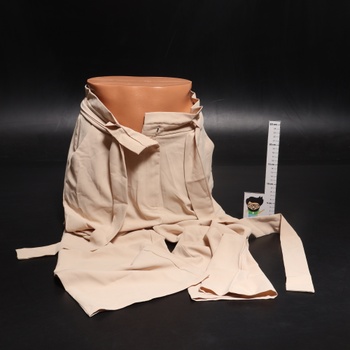 Odozli Paperbag nohavice Dámske elegantné nohavice s vysokým pásom, palazzo nohavice, sukne, dlhé