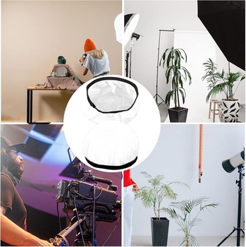AIEX 4 balení difuzérů 18 cm/7 palců, měkká bílá difuzérová ponožka na fotografie, kryt difuzéru,