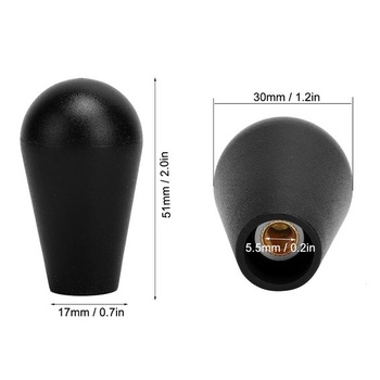 Ciciglow Oválny guľový kryt joysticku, oválna hlava joysticku, kolíska, horná rukoväť, typ M6,