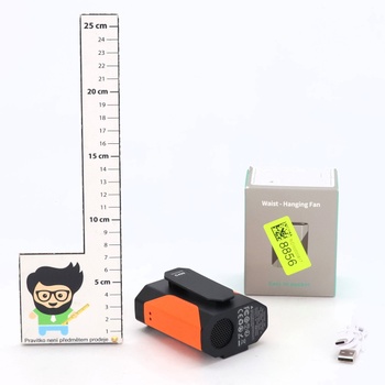 Uplayteck mini ventilátor s klipom na pás, 100 rýchlostí, 165 g, ľahký a prenosný, vysoká rýchlosť