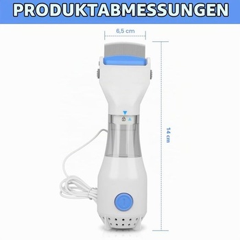 Elektrický hrebeň na vši, elektrický hrebeň na odstraňovanie vší s odsávaním na odstraňovanie hníd,
