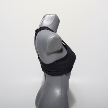Sportovní podprsenka Nike Swoosh s vyztužením a střední oporou, DX6821 černá/bílá M