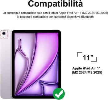 IVEOPPE kryt s klávesnicou pre iPad Air 11 (M4 2026/M3…
