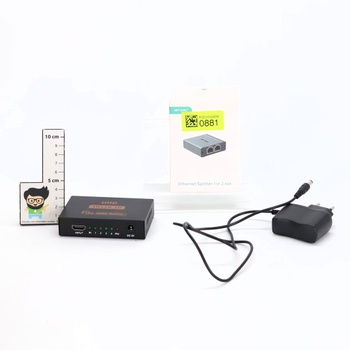 Ozvavzk HDMI Splitter 1 in 4 Out, HDMI Splitter 4K 30Hz Audio Video Distributor Podpora HDMI