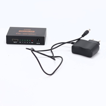 Ozvavzk HDMI Splitter 1 in 4 Out, HDMI Splitter 4K 30Hz Audio Video Distributor Podpora HDMI