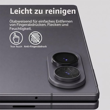 1dielna ochranná fólia na fotoaparát pre Samsung Galaxy Z Fold 8, čierna.