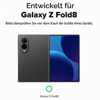 1dielna ochranná fólia na fotoaparát pre Samsung Galaxy Z Fold 8, čierna.