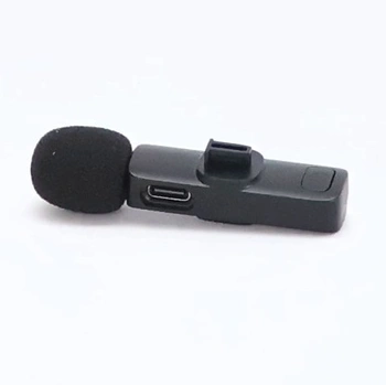 Bezdrátový klopový mikrofon KUKIHO pro iPhone/iPad/Android (2 vysílače), mini klipový mikrofon s