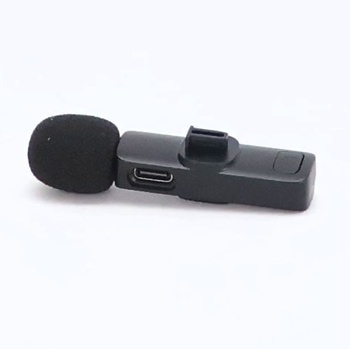 Bezdrôtový klopový mikrofón KUKIHO pre iPhone/iPad/Android (2 vysielače), mini klipový mikrofón s