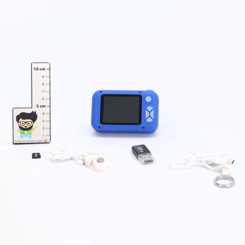 Digitální fotoaparát ARNSSIEN pro chlapce/dívky ve věku 3–12 let s otočným objektivem o 180°, 2,4