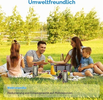 Sada 3 skládacích lahví na pití Sunshine Smile, opakovaně použitelná láhev na vodu, sada skládacích