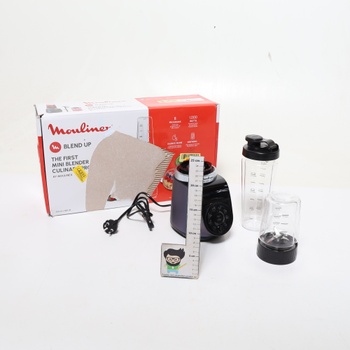Moulinex Blend Up, výkonný mini mixér, 1000 W, 8 automatických programov, LM19H4F0 Drvený ľad Modrá