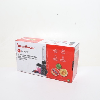 Moulinex Blend Up, výkonný mini mixér, 1000 W, 8 automatických programov, LM19H4F0 Drvený ľad Modrá