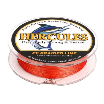 Pletený vlasec Hercules Super Cast 100m - 2000m 109-2196 yardov 6lb - 100lb Testované pre slanú a