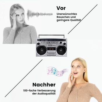 Čistič hláv kazetových kaziet Reshow Audio Tape s 1 čistiacou tekutinou, súprava pre mokrú údržbu