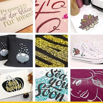 POLI-FLEX® PEARL GLITTER® - Třpytivá fólie na textil – Nažehlovací flex fólie s třpytivým efektem,