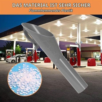 Lievik URAQT na palivo a kvapaliny, odolný, malý lievik na naftu, núdzový lievik, plastový,
